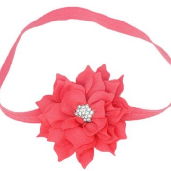 Baby Headband Lotus Flower – Peach