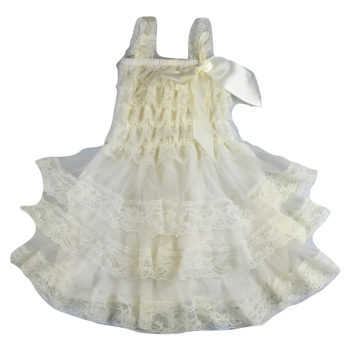 Party Dress – Lace Spaghetti Strap – Ivory