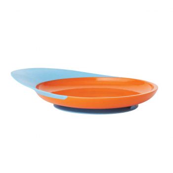 Boon Catch Plate Blue/ Tangerine