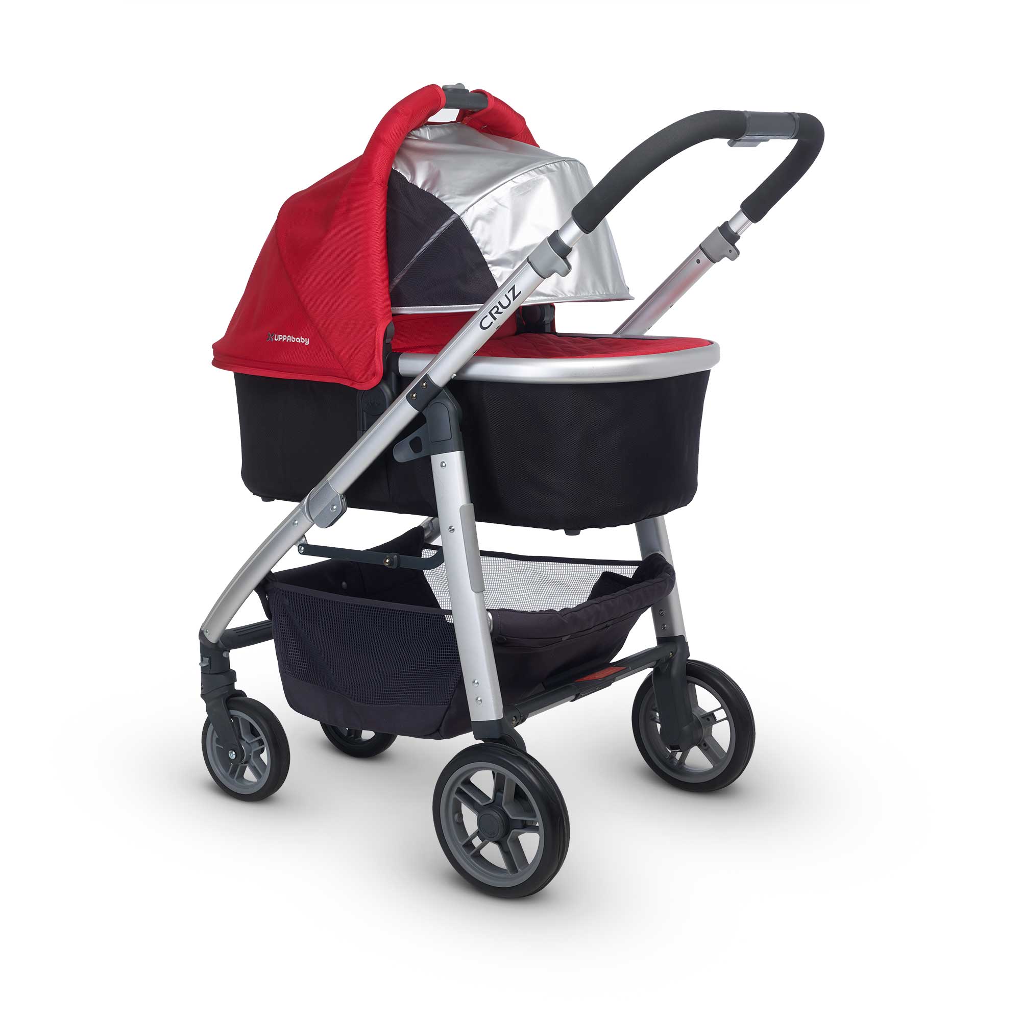 Red/Silver Denny 2018 UPPAbaby Bassinet 