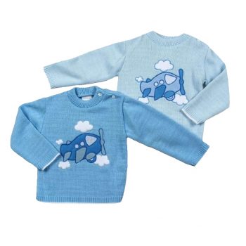 Jumper – Baby Boy Aeroplane Knitted