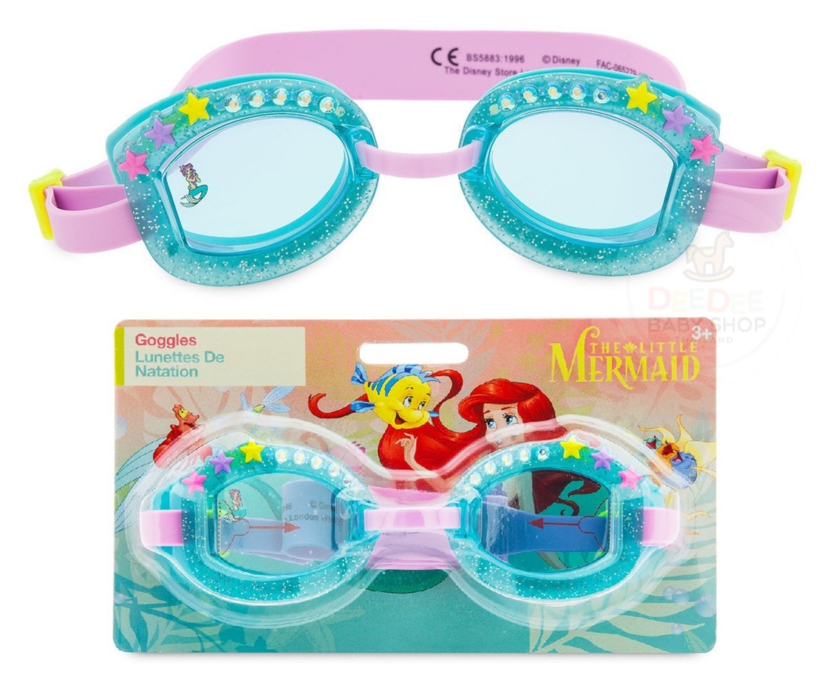 Disney Princess Little Mermaid Ariel Swim Goggles for Girls Ages 3 Swimways NEW 