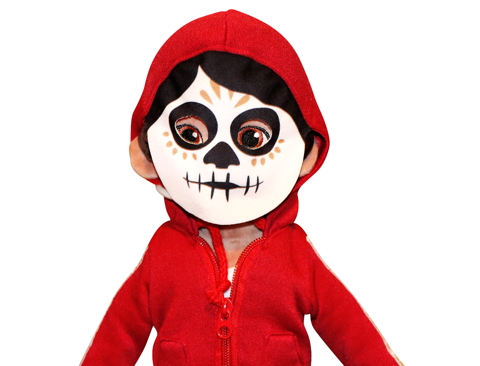 DISNEY STORE COCO MIGUEL PLUSH HOODIE WITH WORKING ZIPPER FELT FACEPAINT MASK