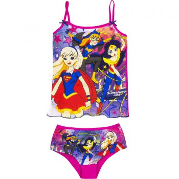 Underwear Set – DC SuperHero Girls – Singlet and Briefs Pink