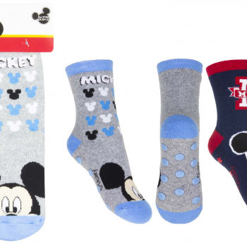 Socks – Disney Mickey Mouse – Boys Terry Socks 2 pack Navy